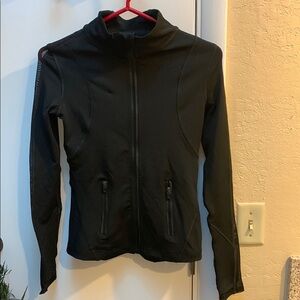 LA Society Black Jacket with Stand-Up Collar Small
